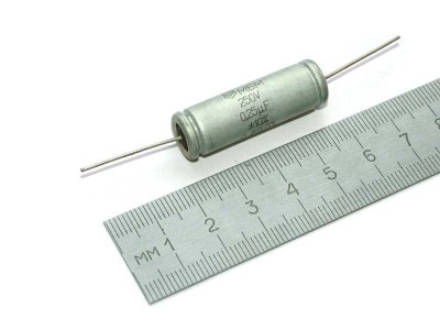 MBM 250V 0.25uF paper and aluminum foil capacitor