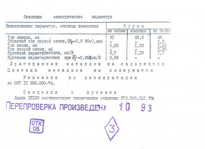 1J18B / 1Zh18B HF pentode tube