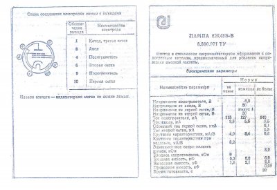 6J45B-V / 6Zh45B-V HF pentode tube