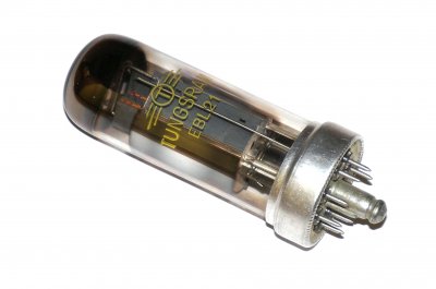 EBL21 / EBL71 / PDD2 Tungsram double diode-pentode tube