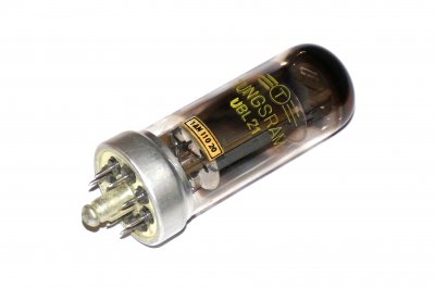 UBL21 / UBL71 Tungsram double diode-pentode tube