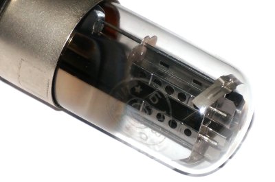 6N8S / 6SN7 / 1578 MELZ HOLE BLACK PLATE metal base tube