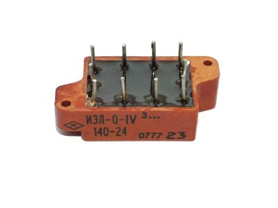 IEL-0-IV 140-24 (alien style font) electroluminescent display indicator multi segment tube