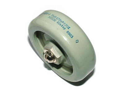 K15Y-1 15kV 470pF 40kVar ceramic HV doorknob capacitor