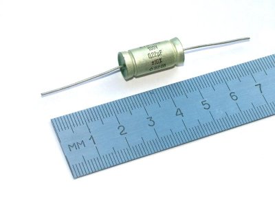 K73-16 100V 0.22uf 10% tol. PETP capacitor