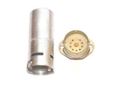 9 pin ceramic socket with aluminum shield 70mm