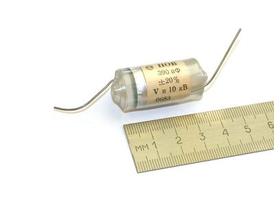 POV 10kV 390pF film capacitor