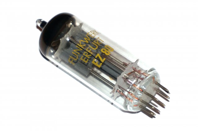 EZ80 / 6V4 / EZ82 Funkwert Erfurt rectifier tube