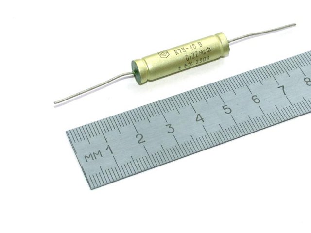 K73-16 250V 0.22uf 5% tol. PETP capacitor