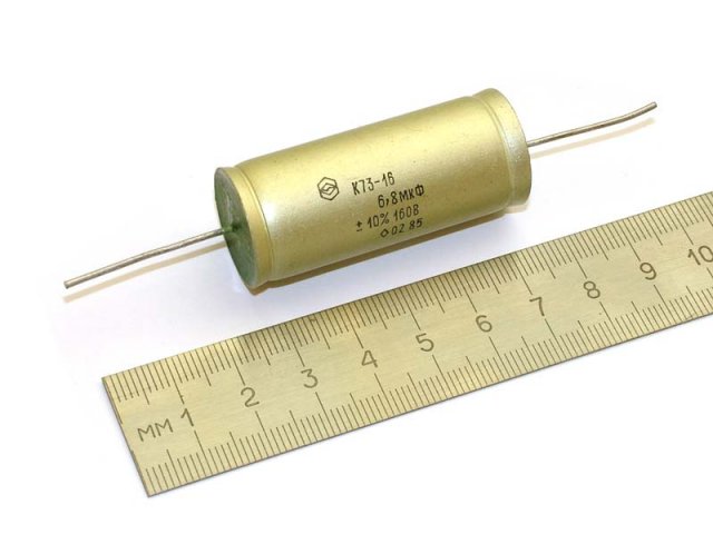 K73-16 160V 6.8uf 10% tol. PETP capacitor